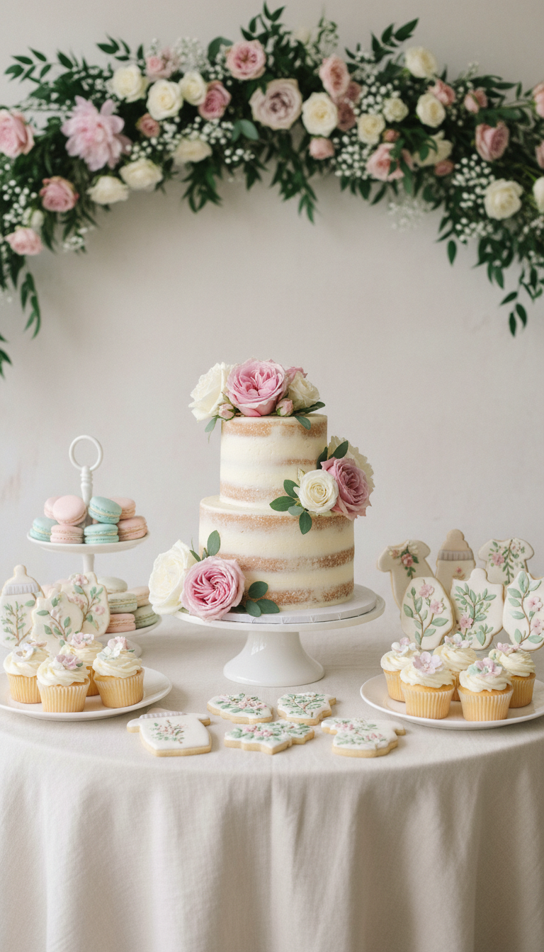 5. A Garden-Inspired Dessert Table
