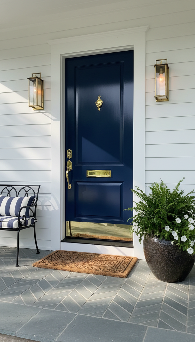 6. Add a Pop of Color with a Painted Door