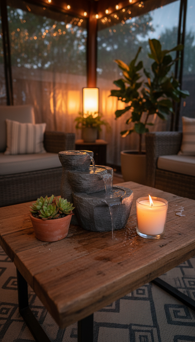 5. The Charming Tabletop Fountain for Any Nook