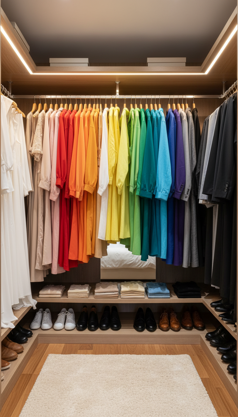8. Color-Code Your Wardrobe