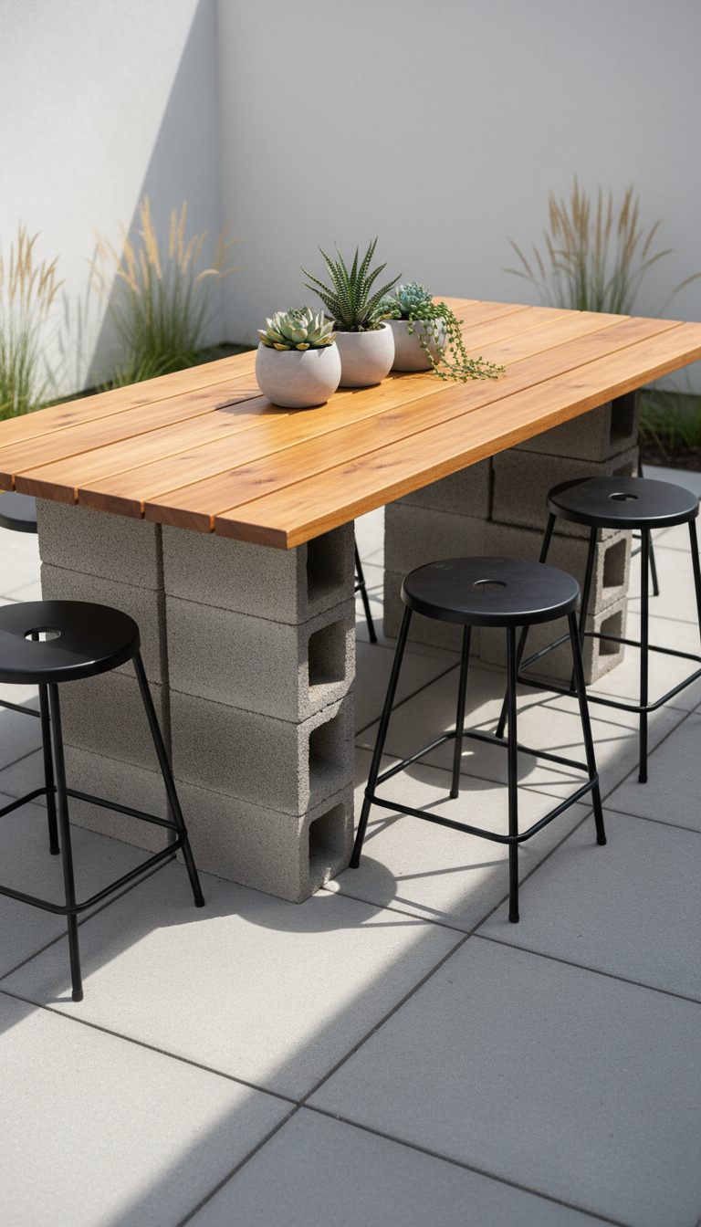 7. The Edgy & Budget-Friendly DIY Table
