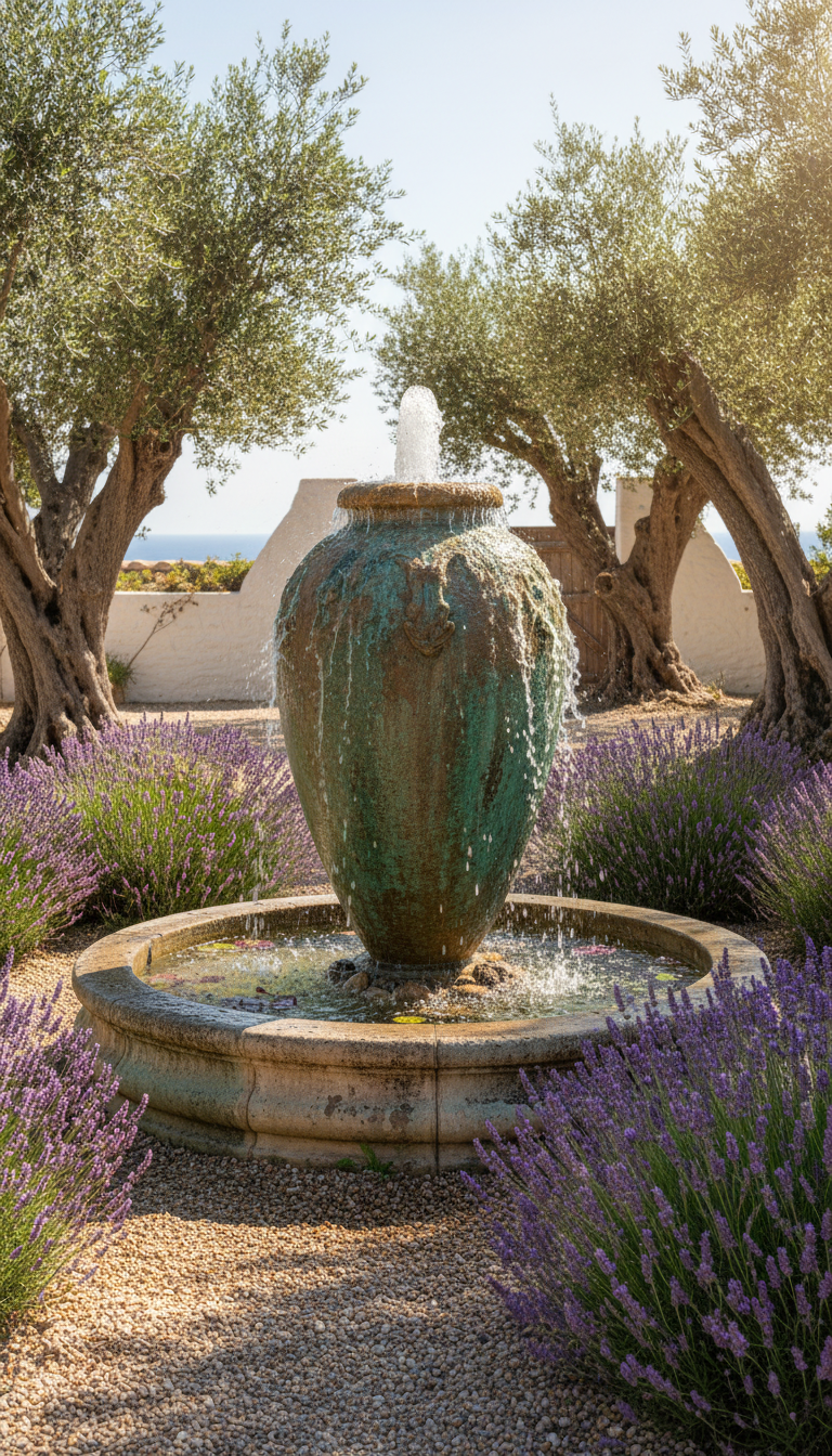 10. The Elegant Urn or Vase Fountain