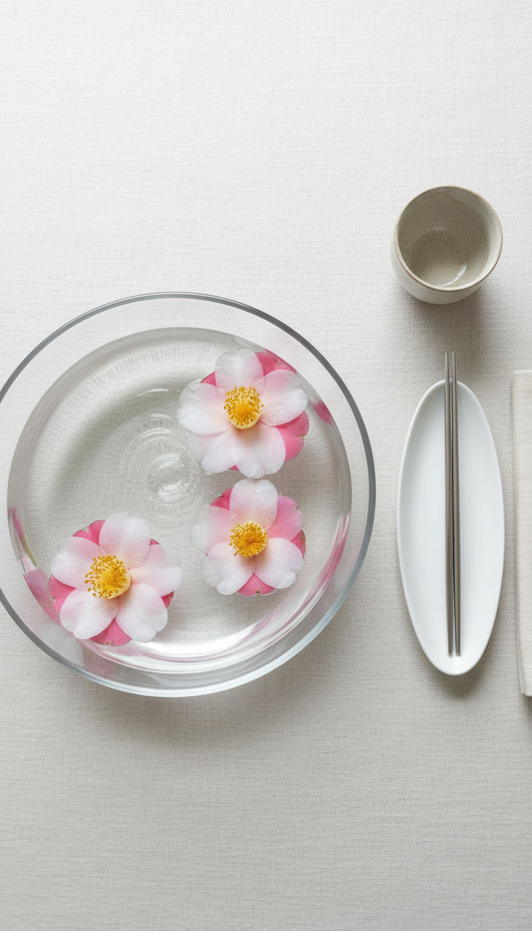 7. Serene Floating Blooms Bowl