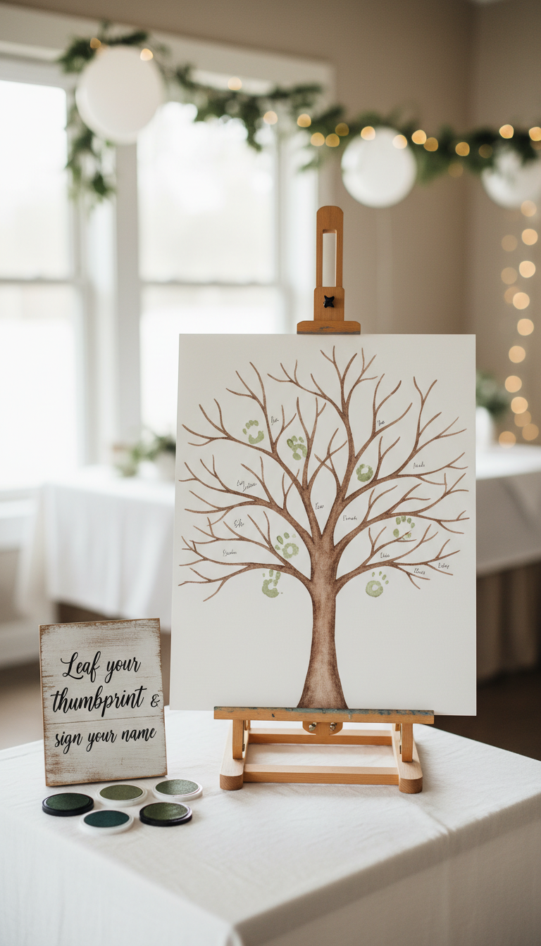 9. A Blooming Guest Book Alternative