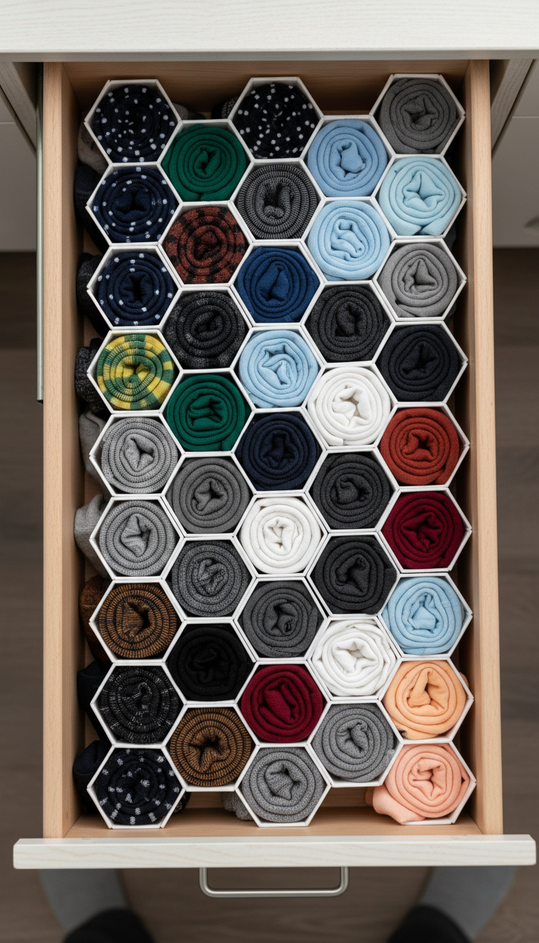 7. Compartmentalize with Drawer Dividers