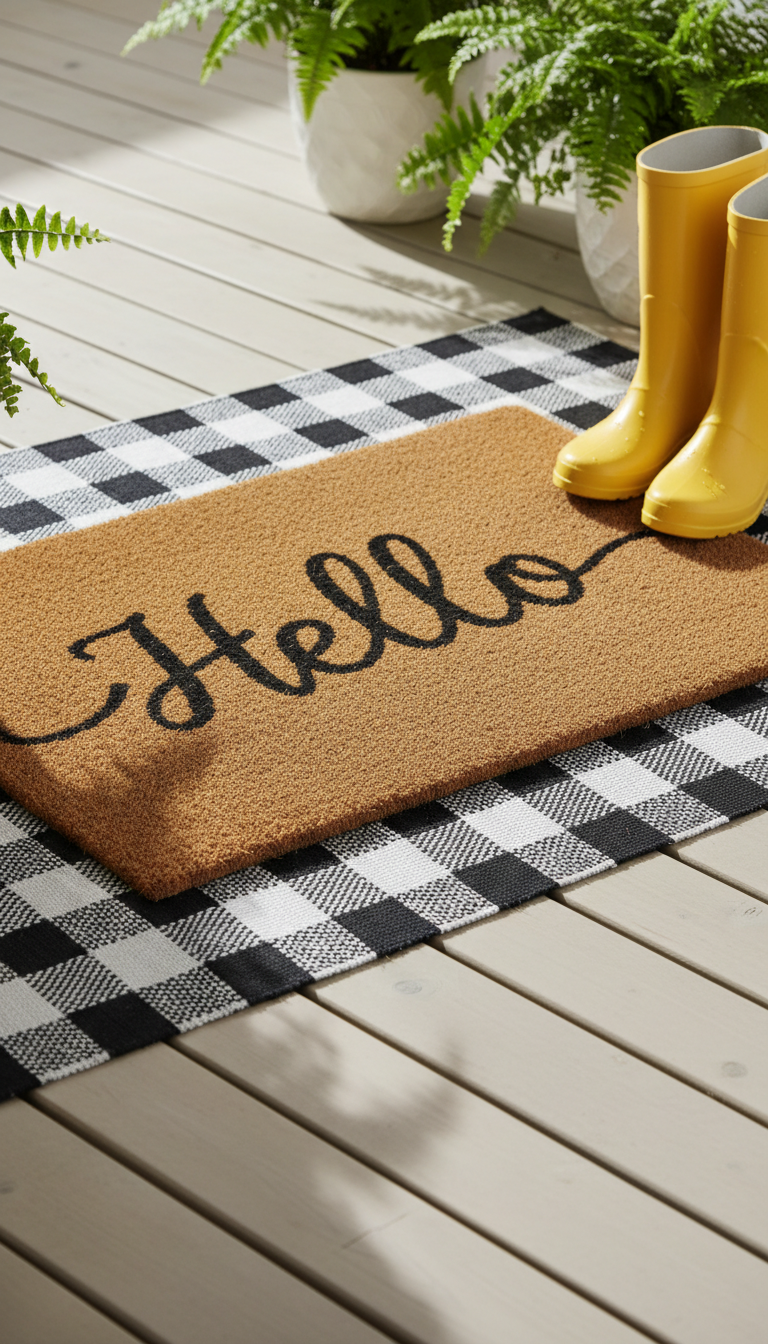 2. Master the Art of the Layered Doormat