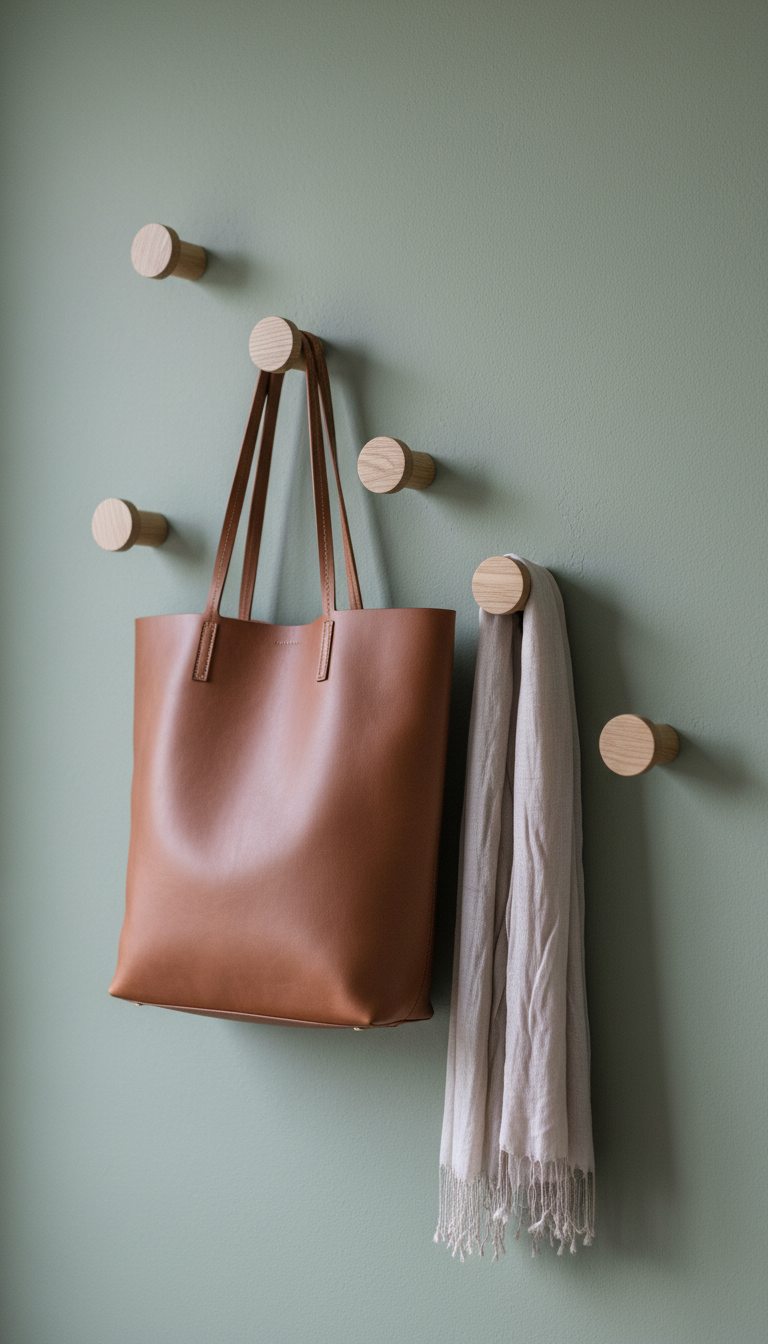 4. Install Chic & Functional Wall Hooks