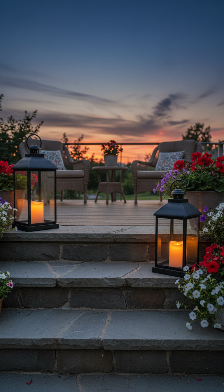 7. Illuminate with Charming Outdoor Lanterns