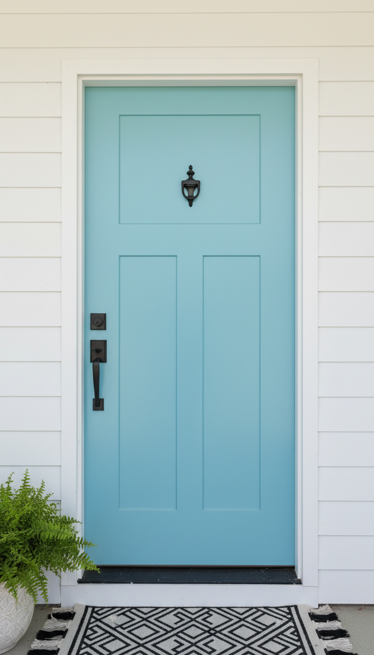 5. Refresh with a New Coat of Door Paint