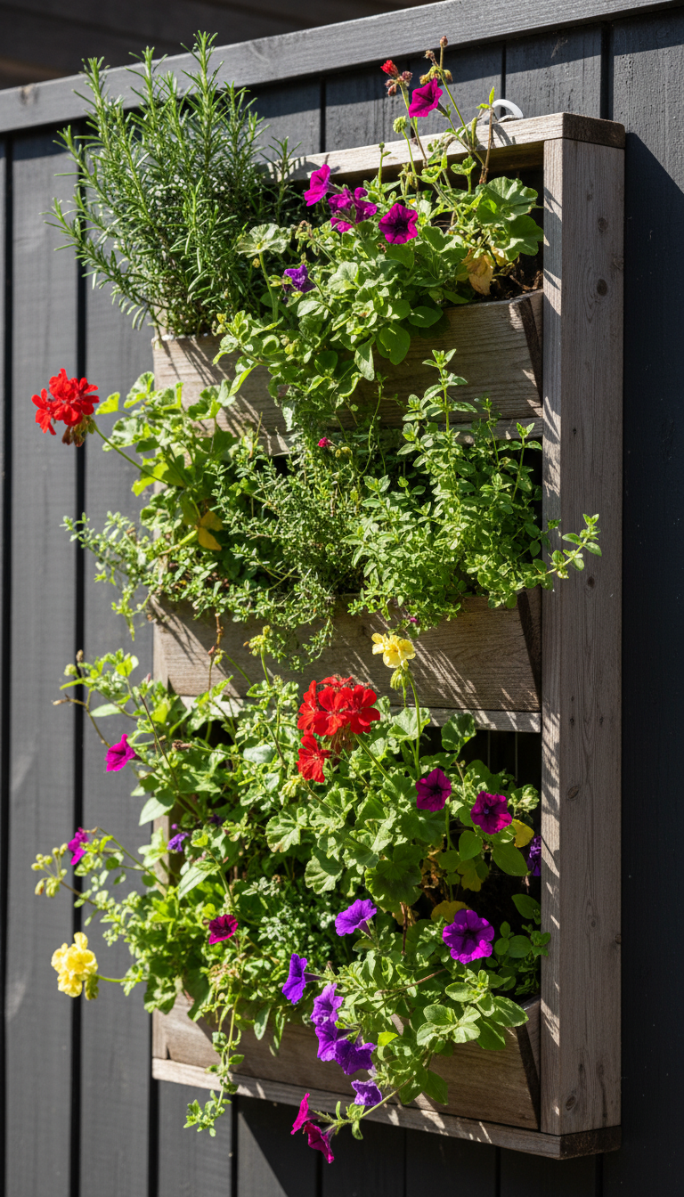 4. Go Green with a Vertical Garden