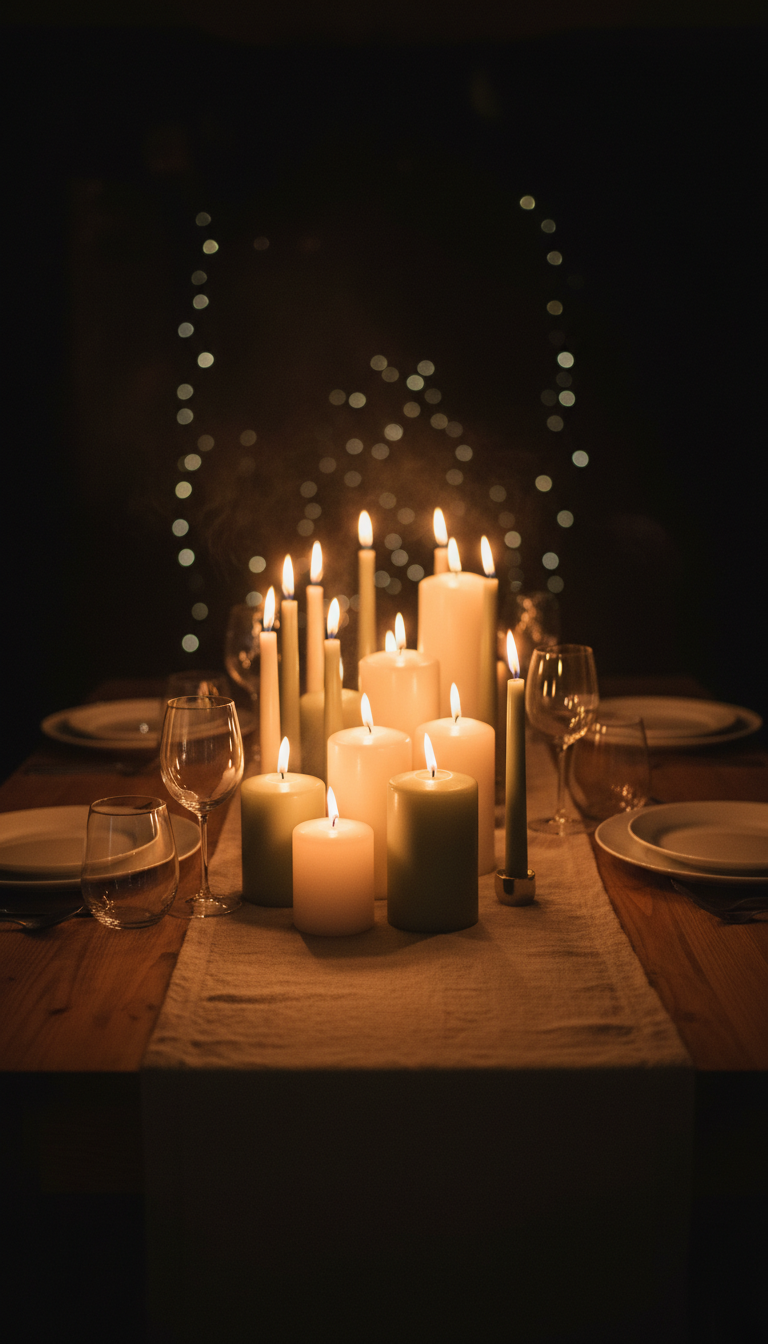 12. Cozy Candlelight & Linen