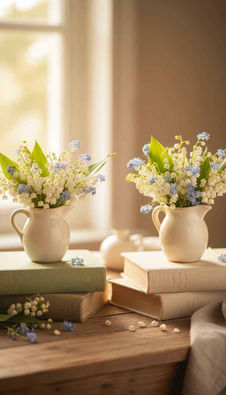 9. Vintage Books & Budding Blooms