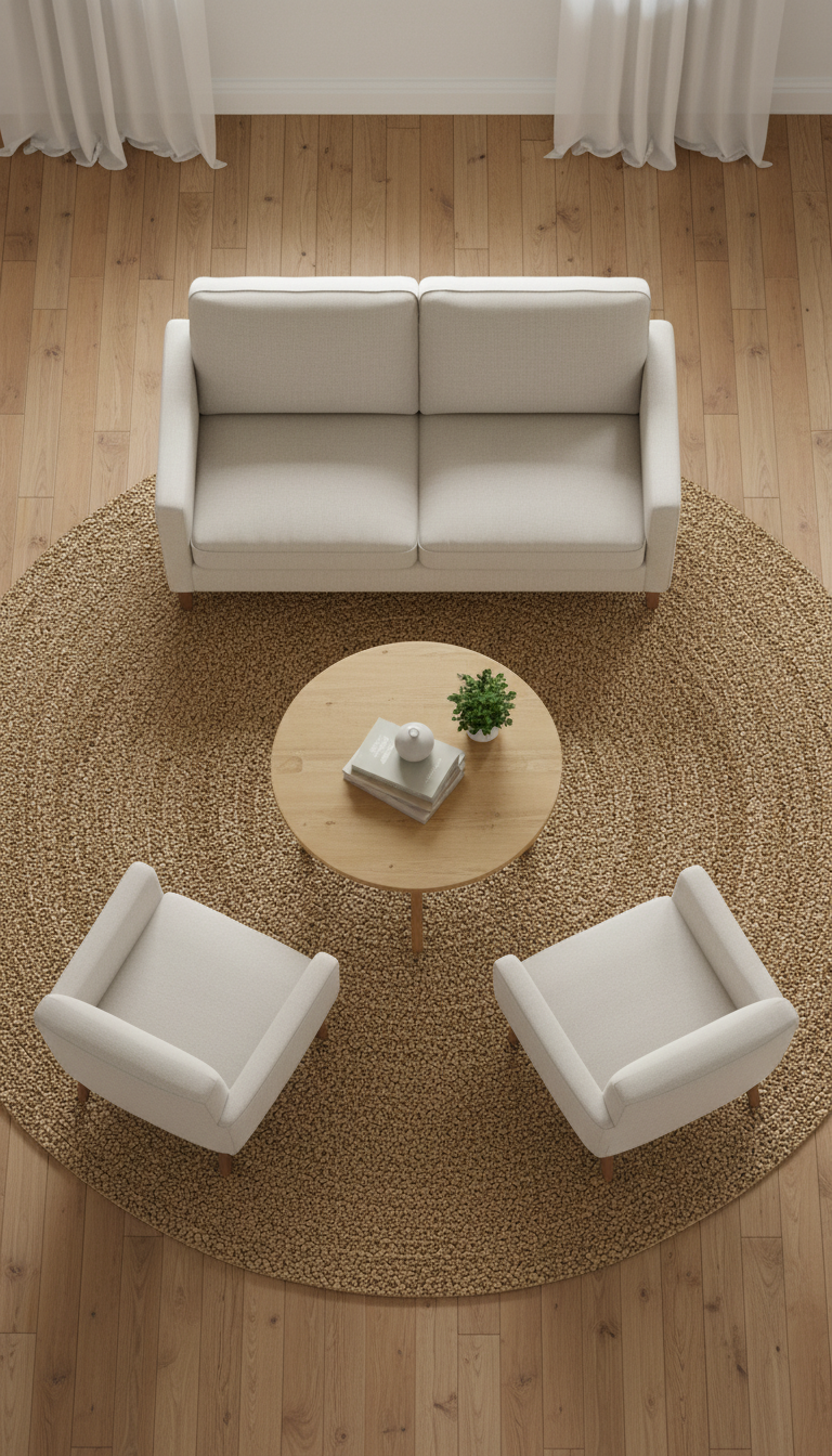 8. Define the Zone with a Perfect Rug