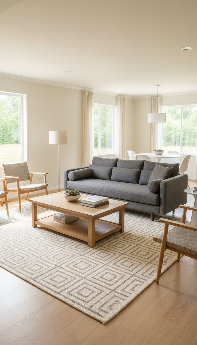 Define Zones with Stylish Area Rugs