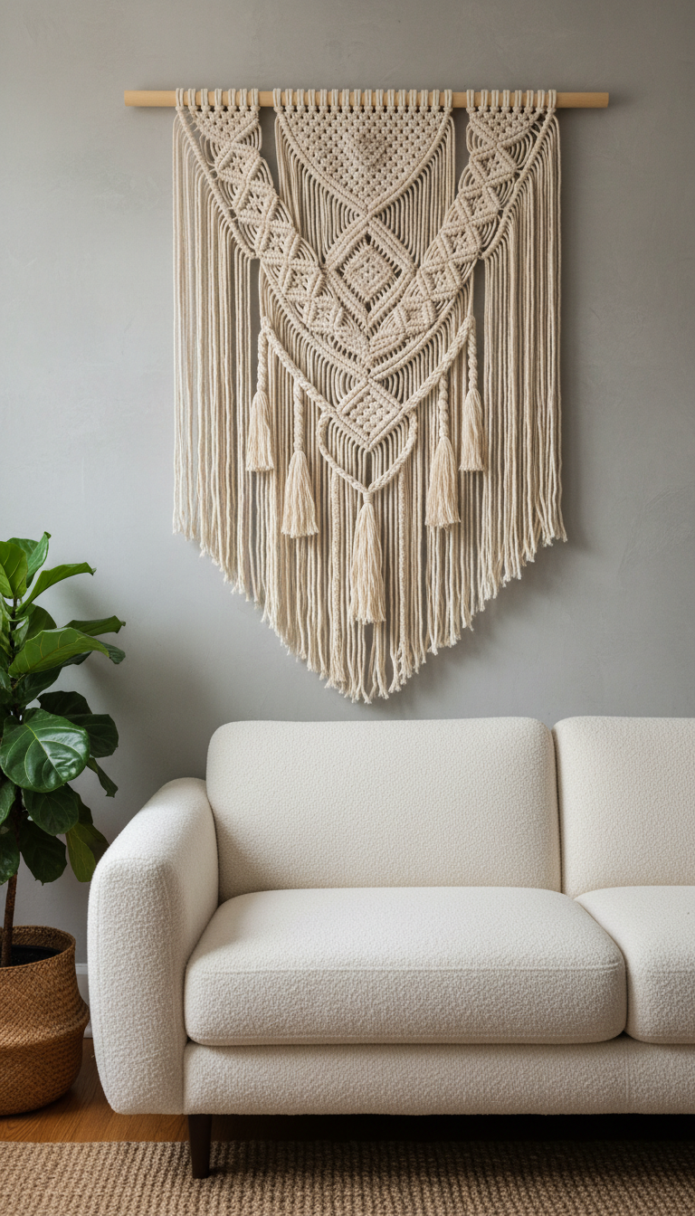 5. Introduce Texture with a Wall Hanging