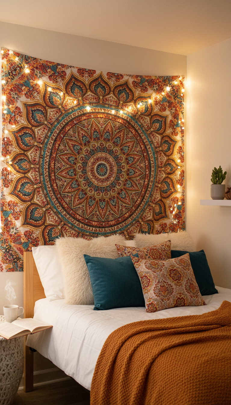 Add Softness and Scale with a Fabric Tapestry