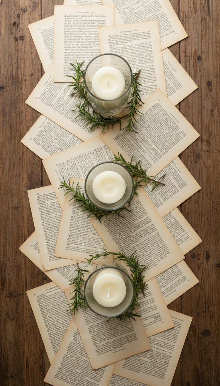 12. Book Pages as a Table Runner
