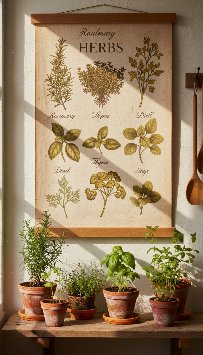 7. The Botanical Herb Garden Sign