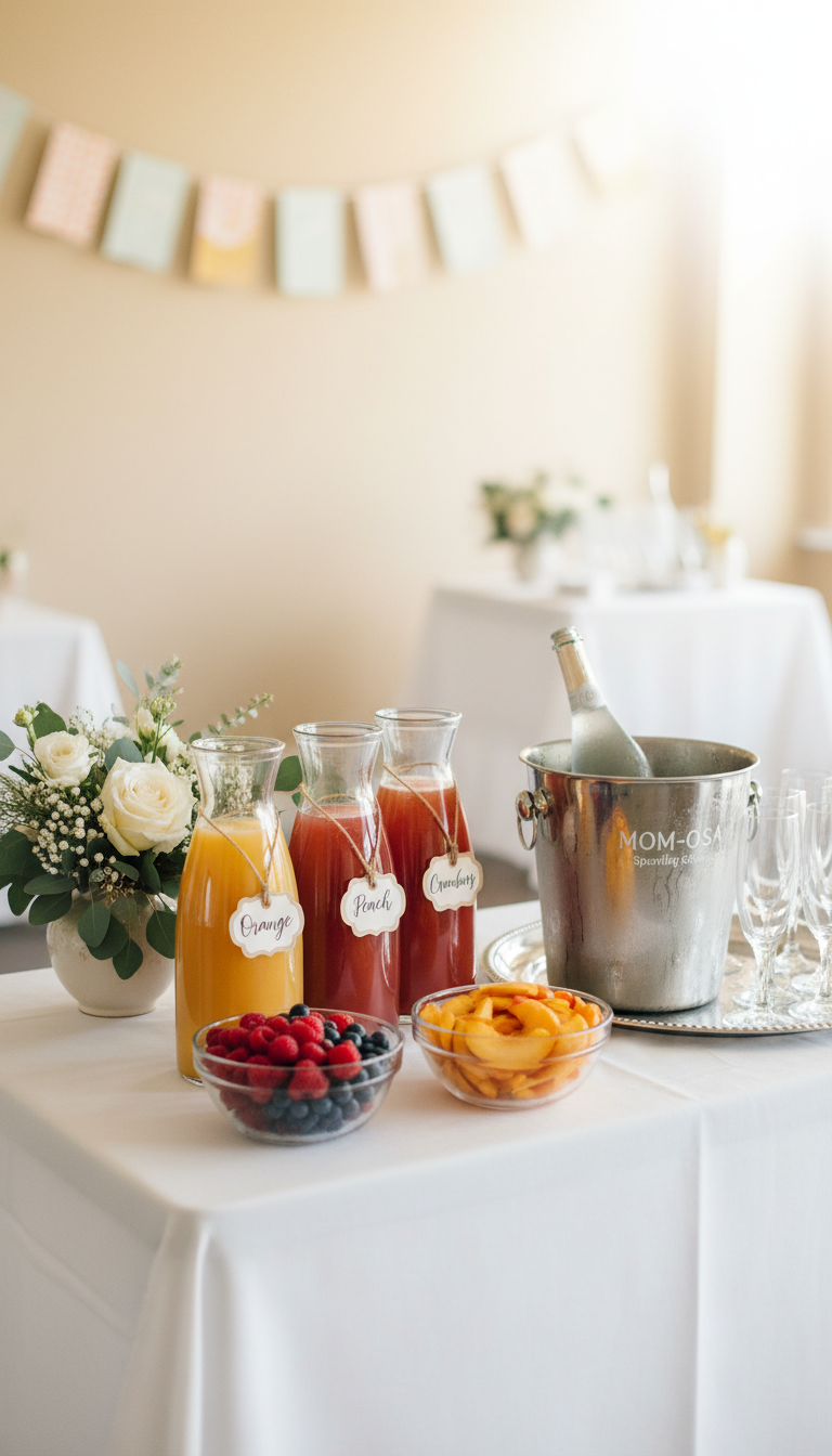 2. A Bubbly 'Mom-osa' Bar