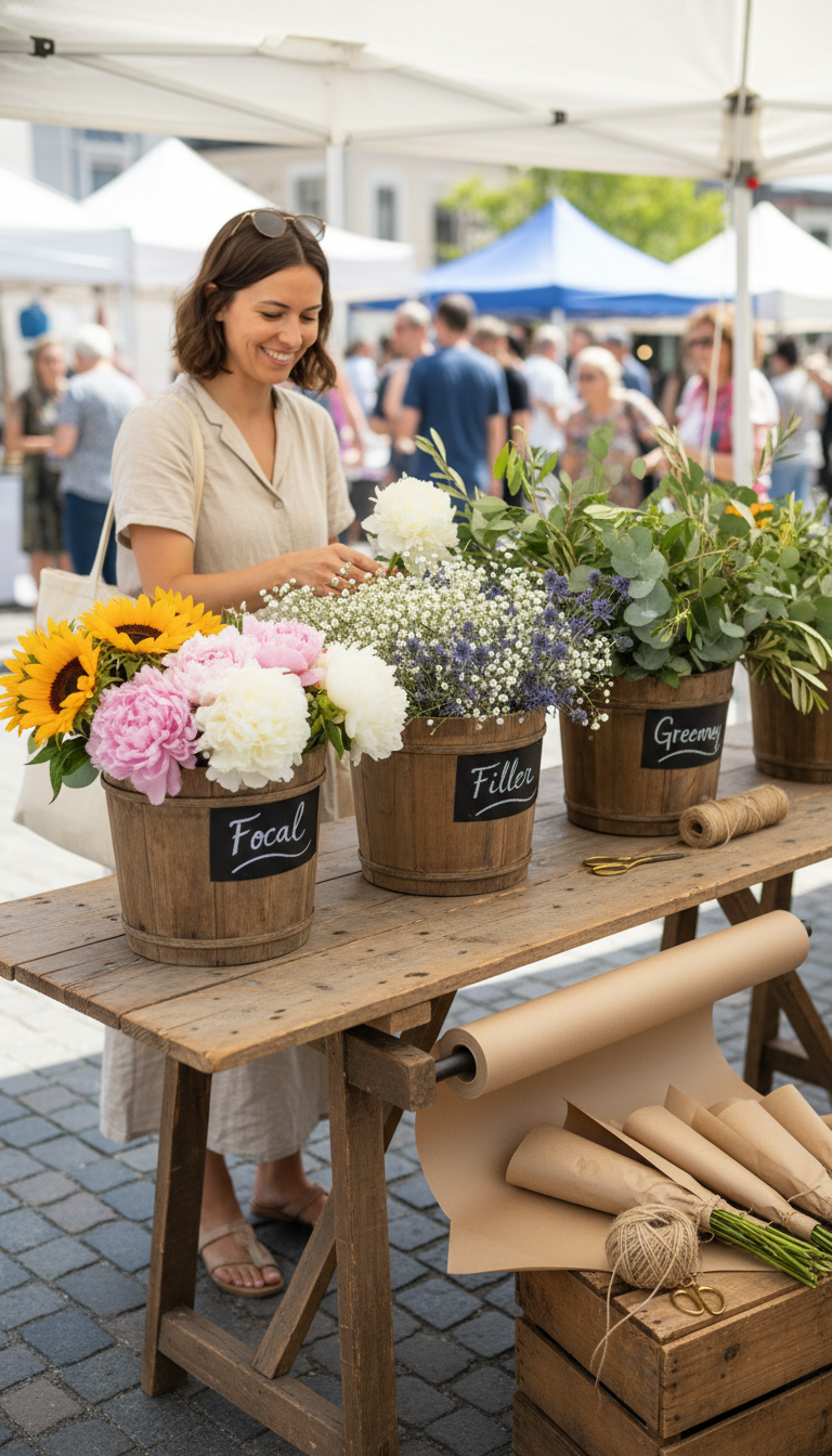 5. The 'Build-Your-Own-Bouquet' Station
