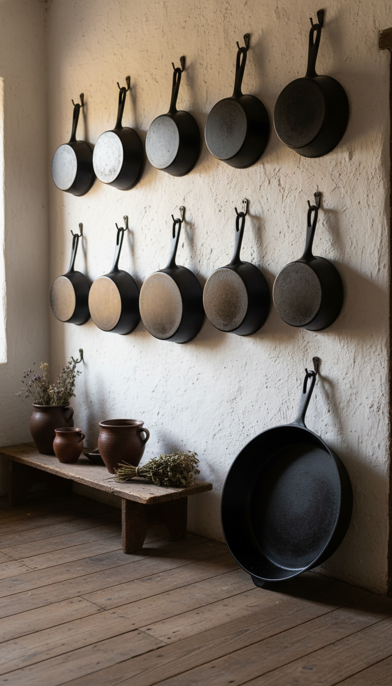 8. Put Your Cast Iron Cookware on Display