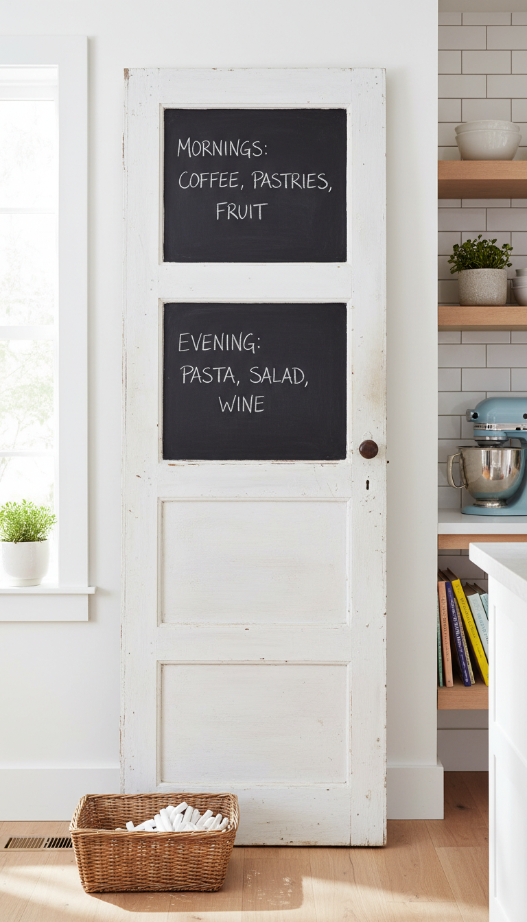 4. The Charming Chalkboard Menu Board
