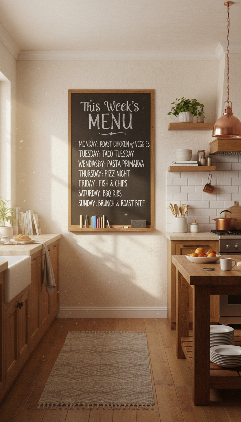 6. Functional Chalkboard Menu Sticker