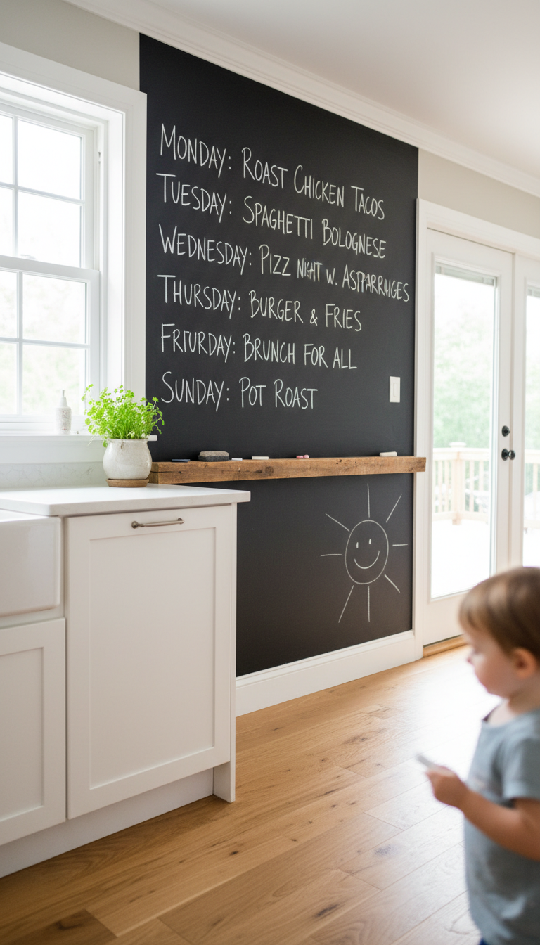 9. Interactive Chalkboard or Whiteboard Decal
