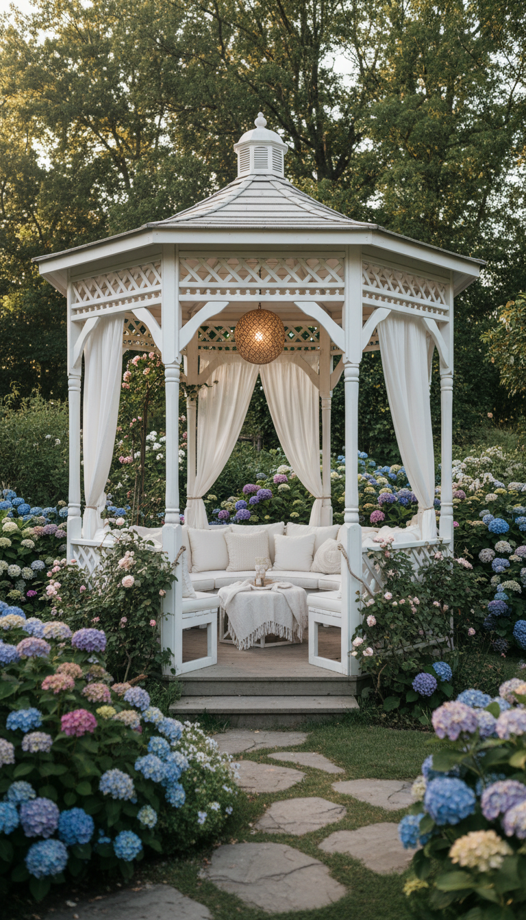 7. The Charming Freestanding Gazebo