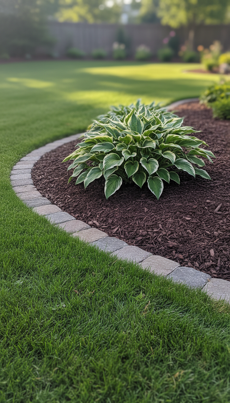12. Define with Clean Mulch and Edging