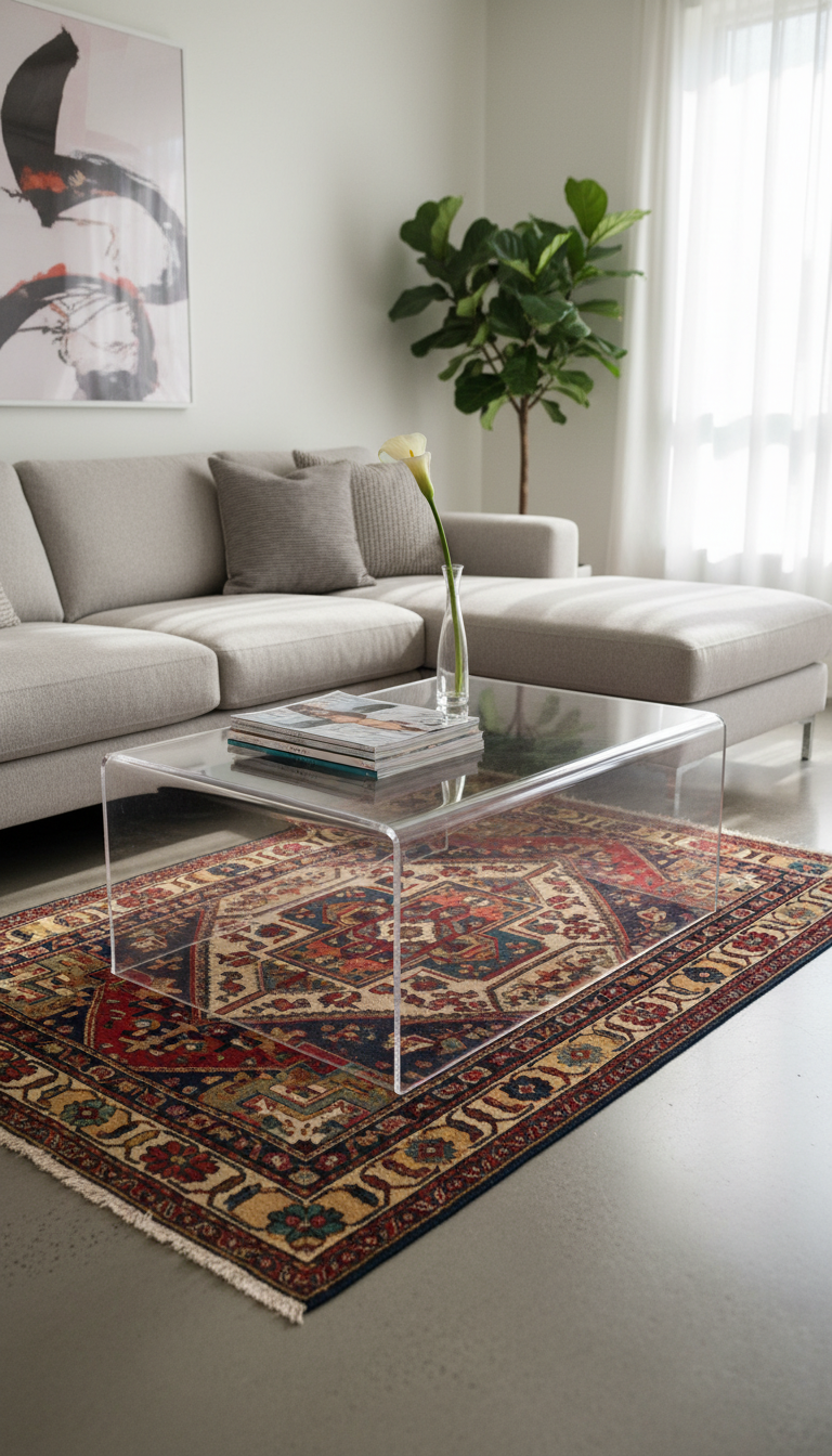 6. See-Through Style with Acrylic or Glass