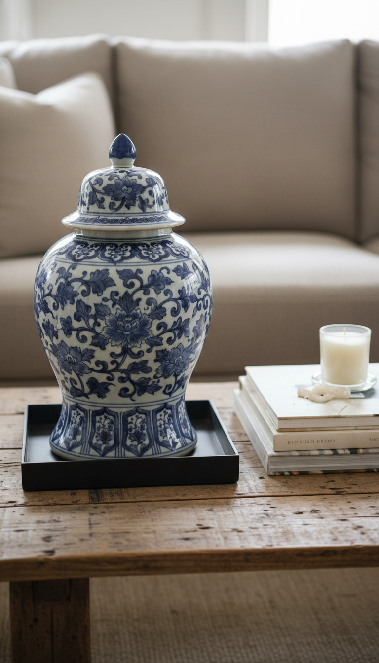 2. The Bold Coffee Table Centerpiece