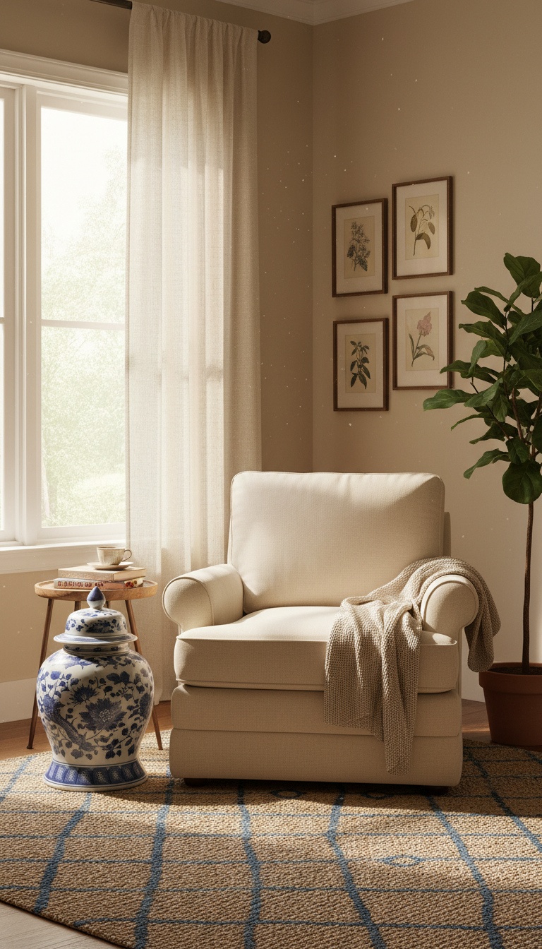 7. The Cozy Corner Floor Accent