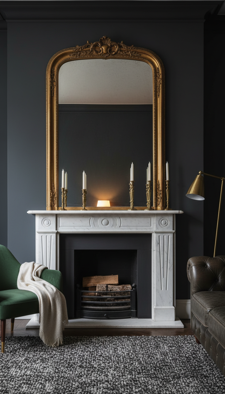 10. Dark & Moody with a Bold Accent Wall