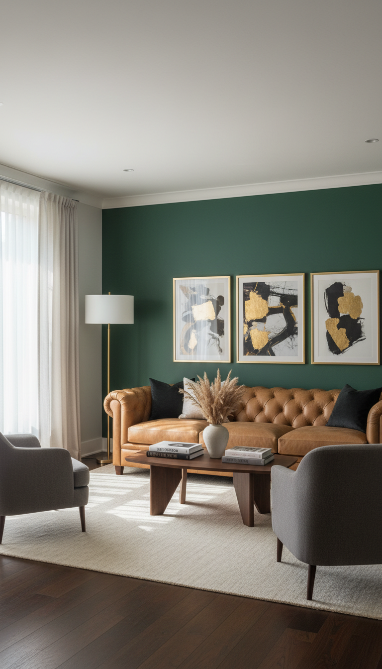 6. Define the Space with an Accent Wall