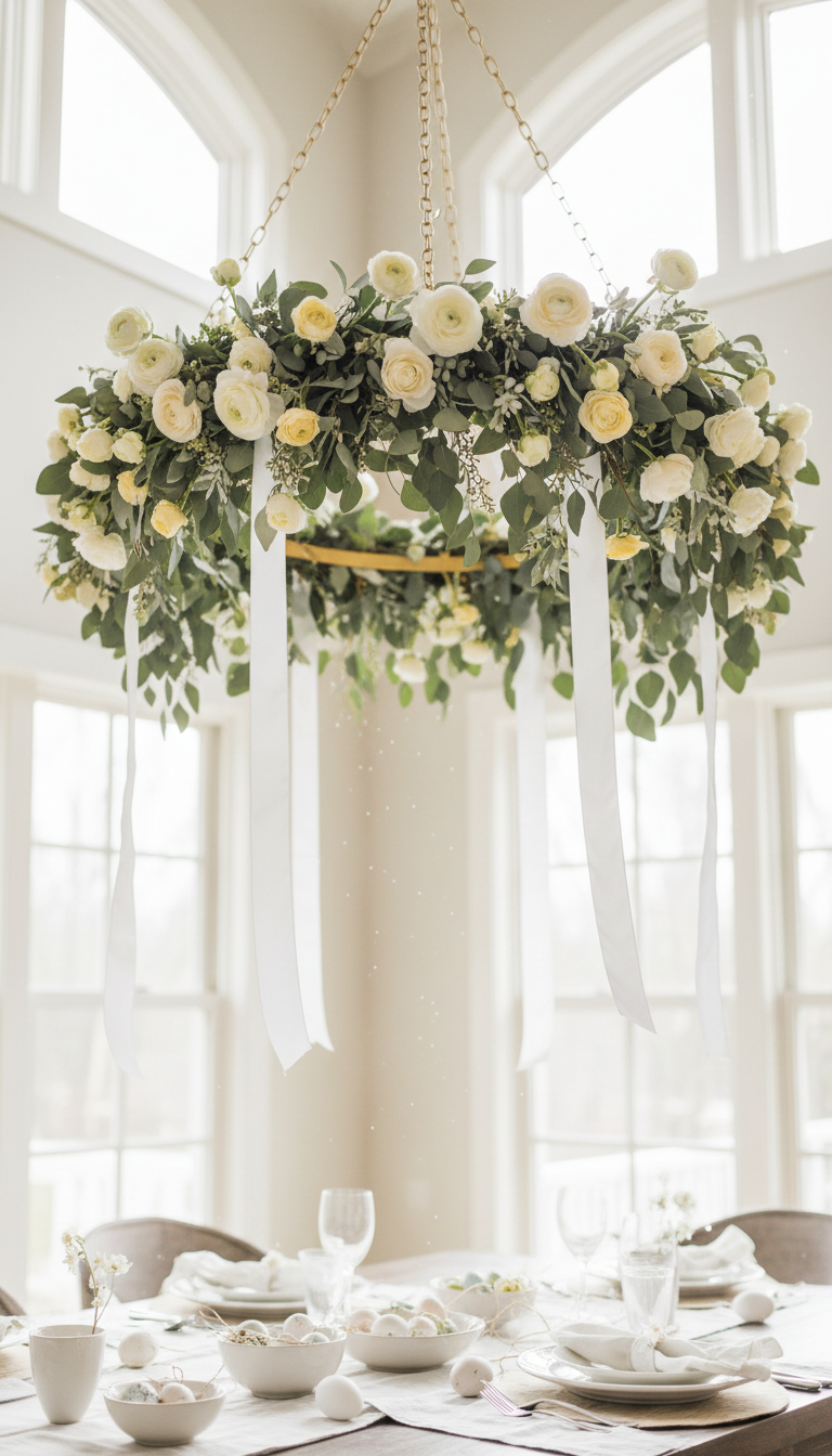 10. The Showstopper Hanging Floral Chandelier