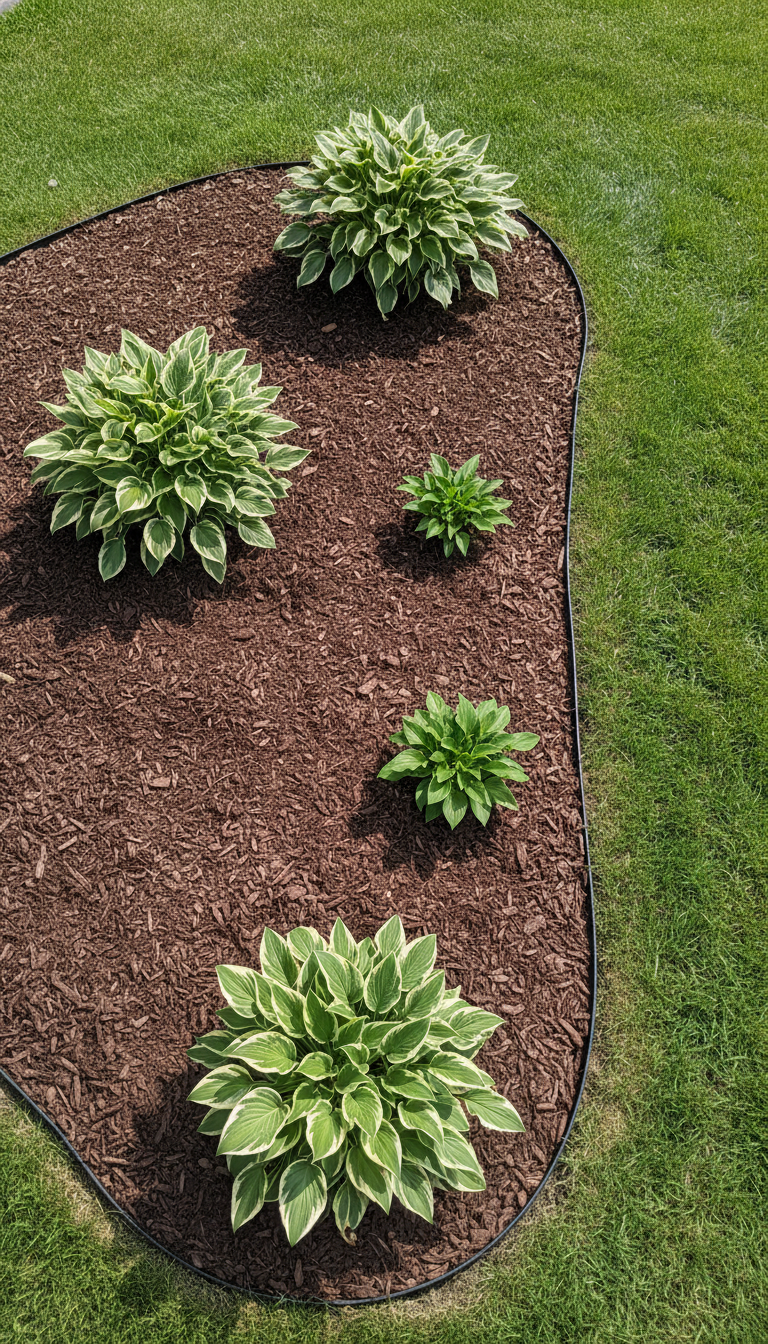 4. Define Your Space with Mulch and Edging