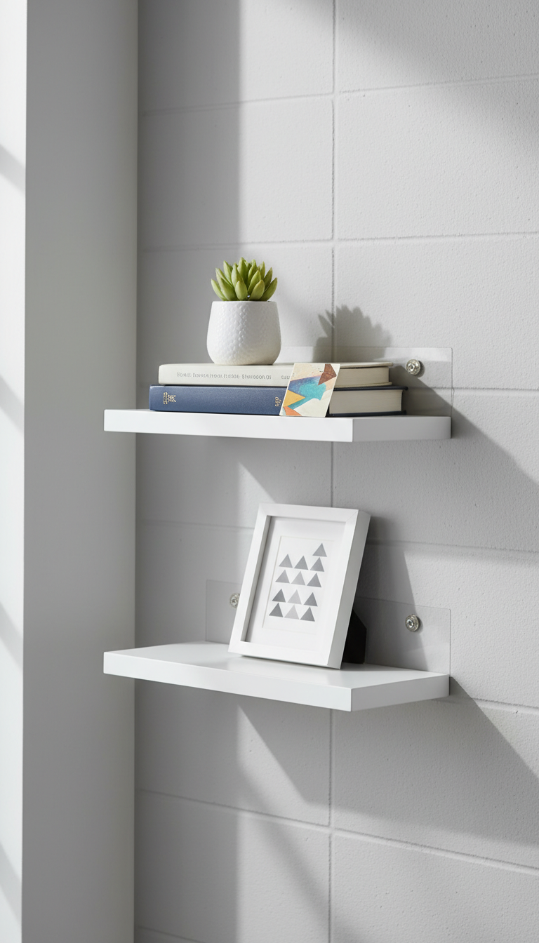 Add Dimension with Lightweight Floating Shelves