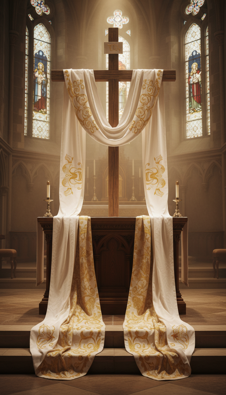 6. Ethereal Draped Altar and Stage
