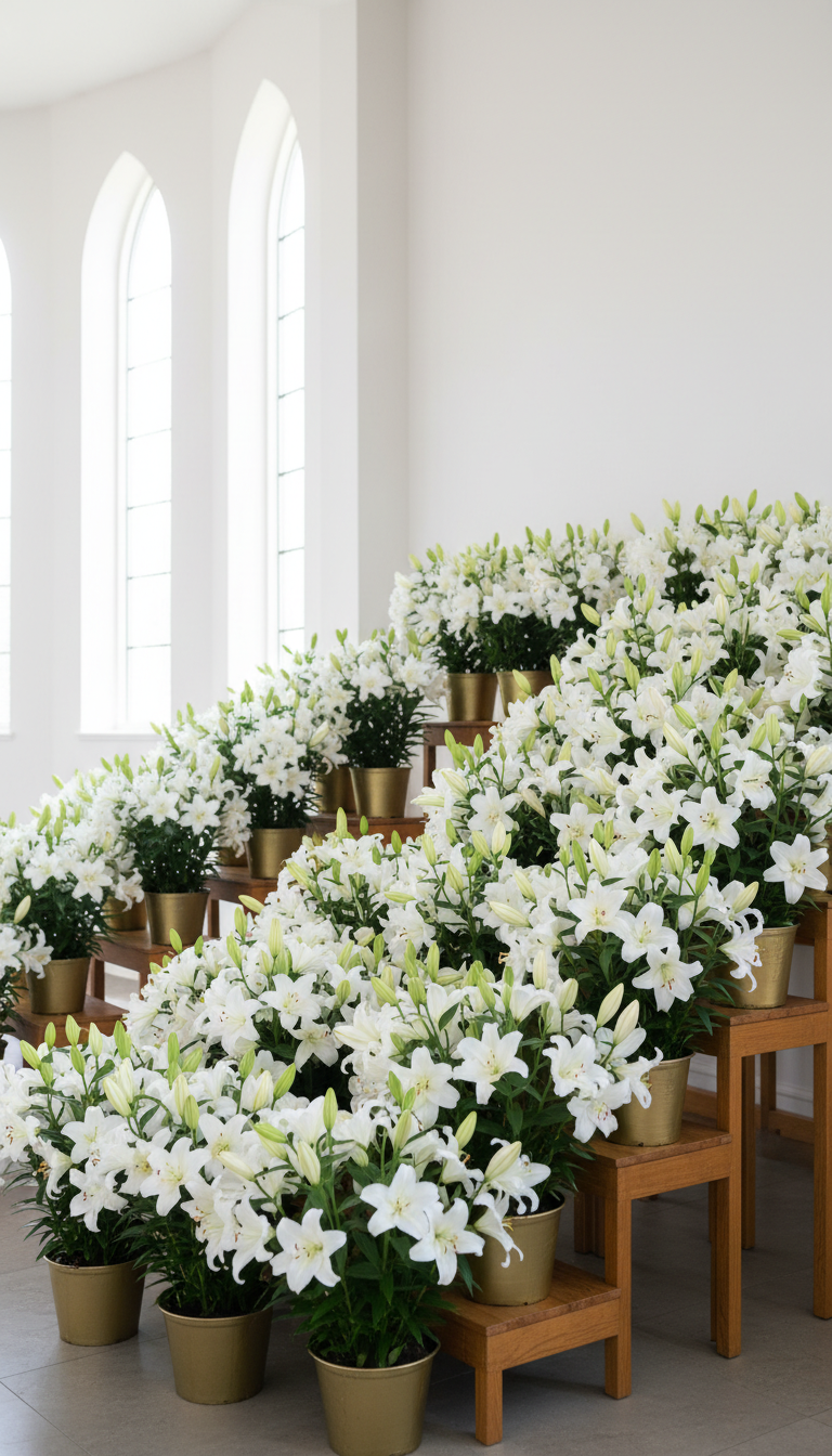 3. Elegant Easter Lily Arrangements
