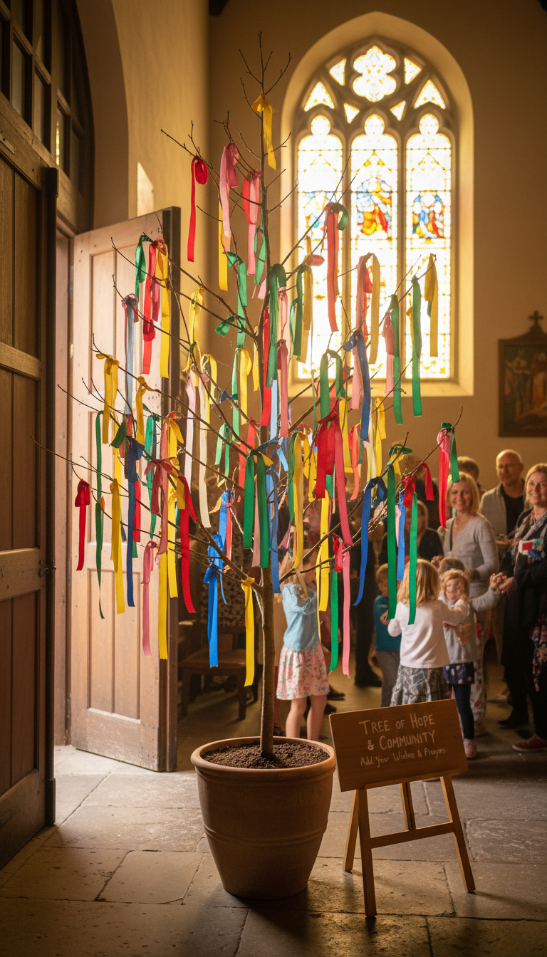 7. An Interactive Prayer Ribbon Tree