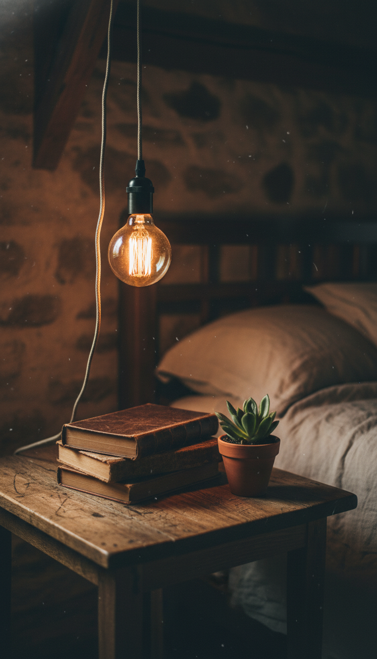 5. Set the Mood with Edison Bulb Lighting