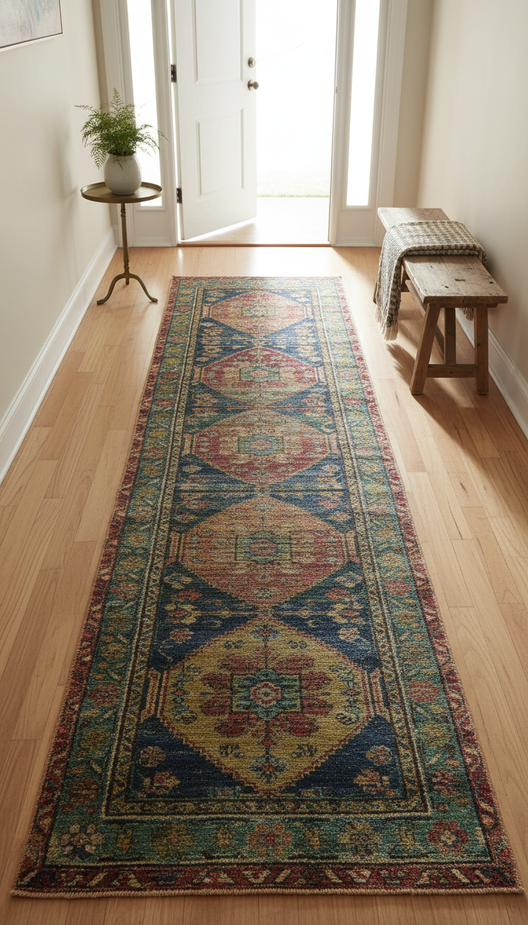 4. Define the Zone with a Runner Rug
