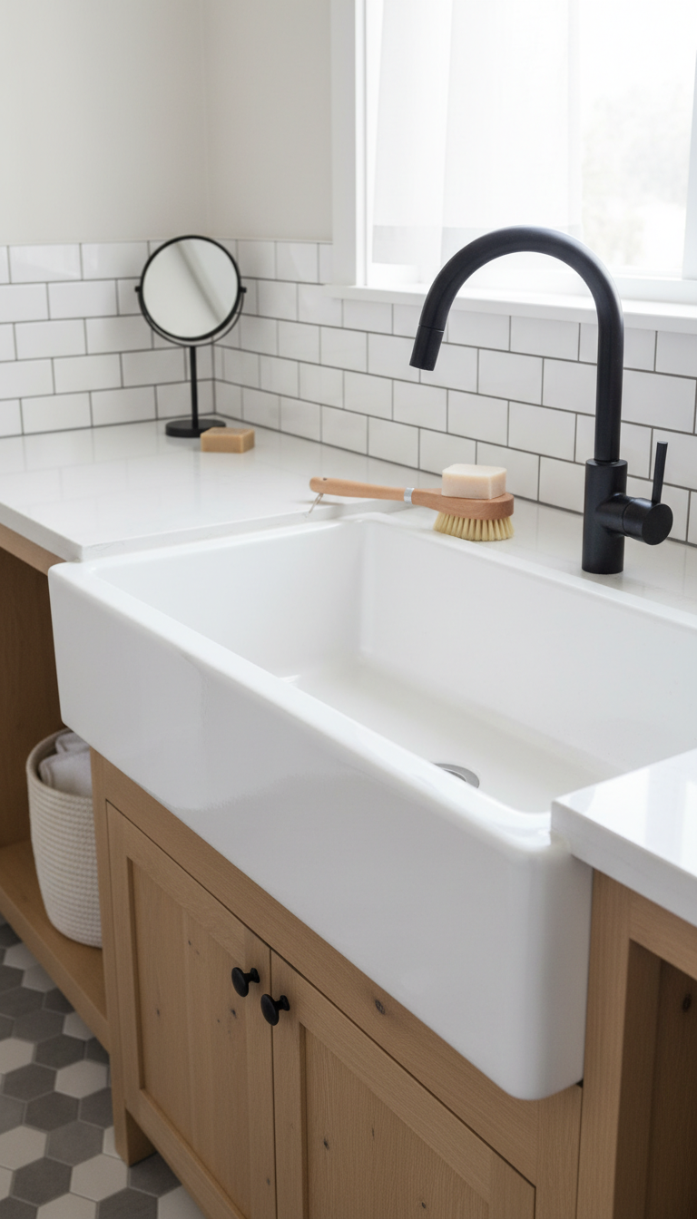 7. Upgrade to a Stylish Utility Sink