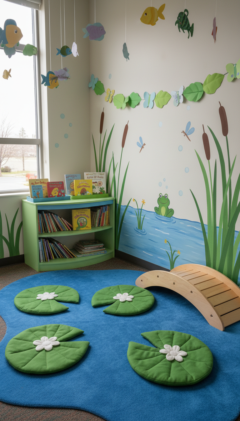 9. 'Hoppy Spring' Frog and Pond Corner