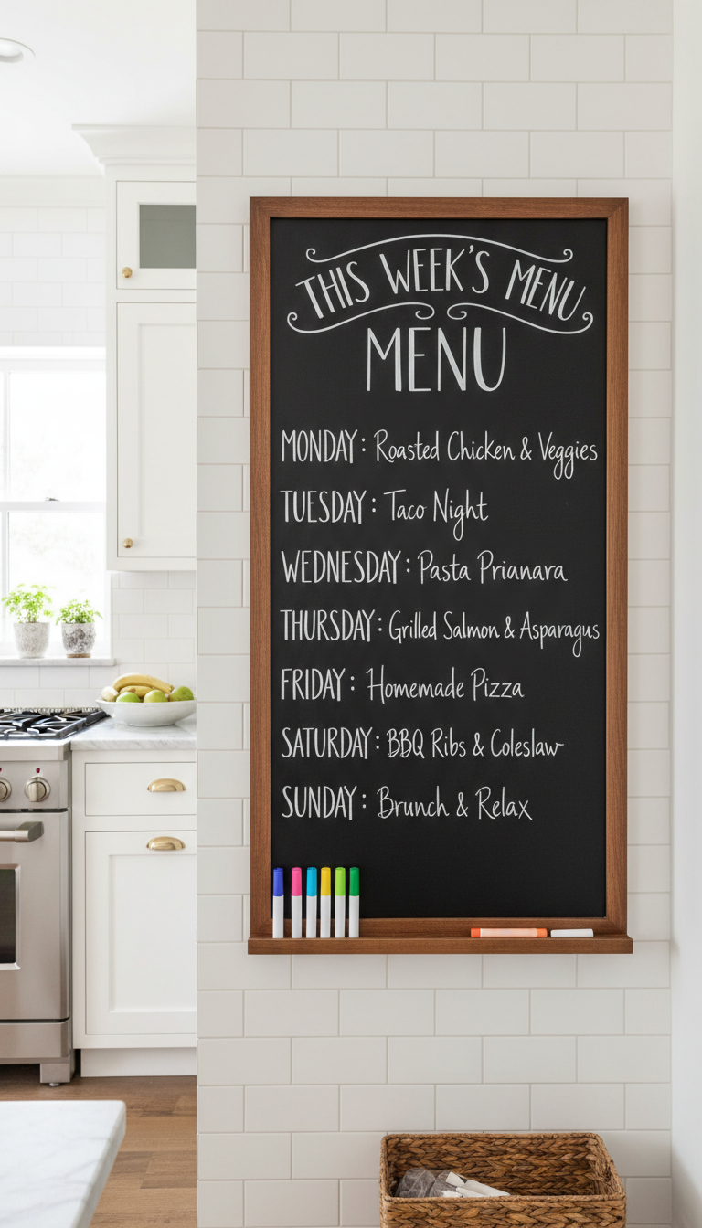 6. The Functional Chalkboard Sign