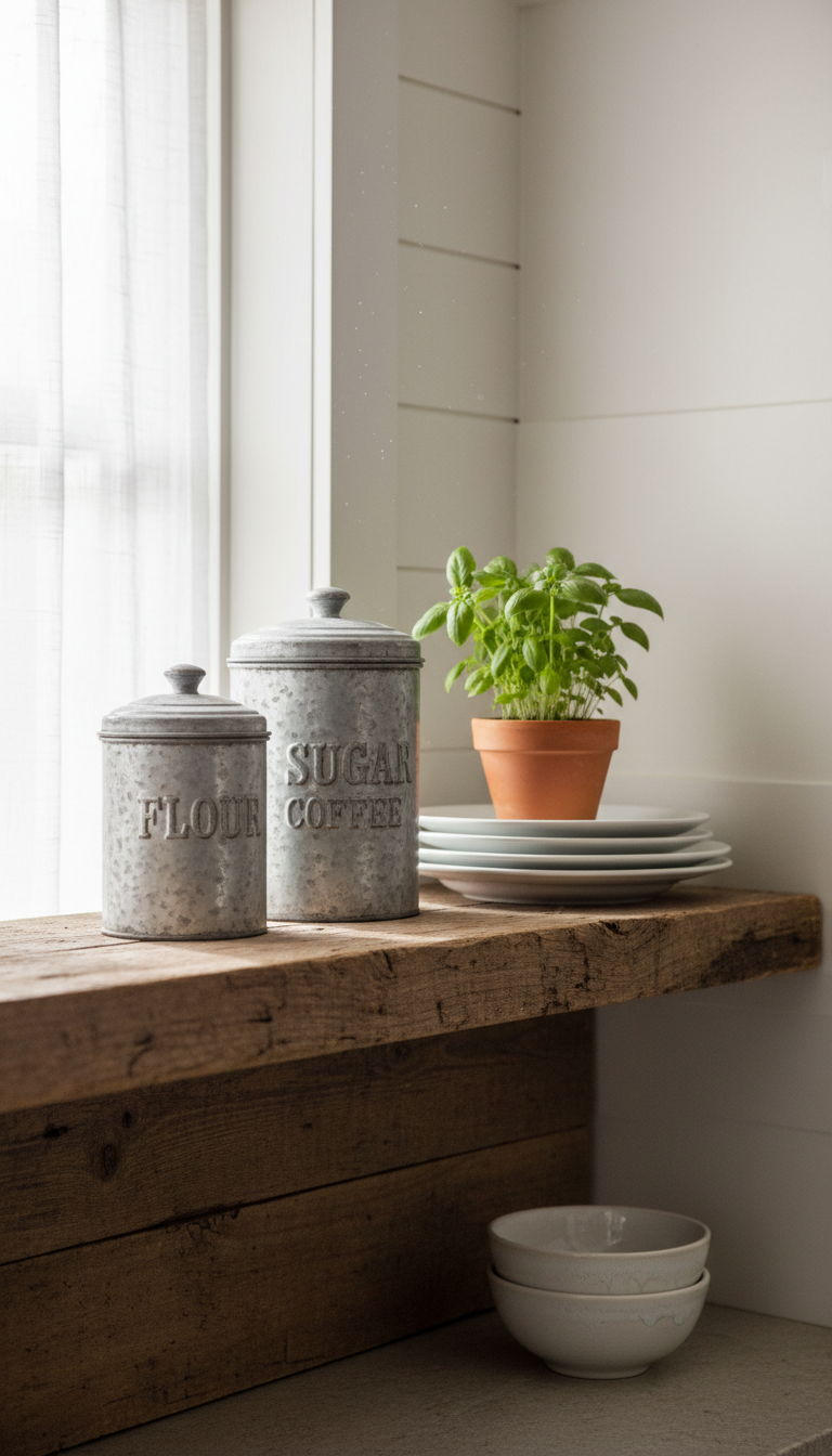 5. Use Galvanized Metal for an Industrial Touch