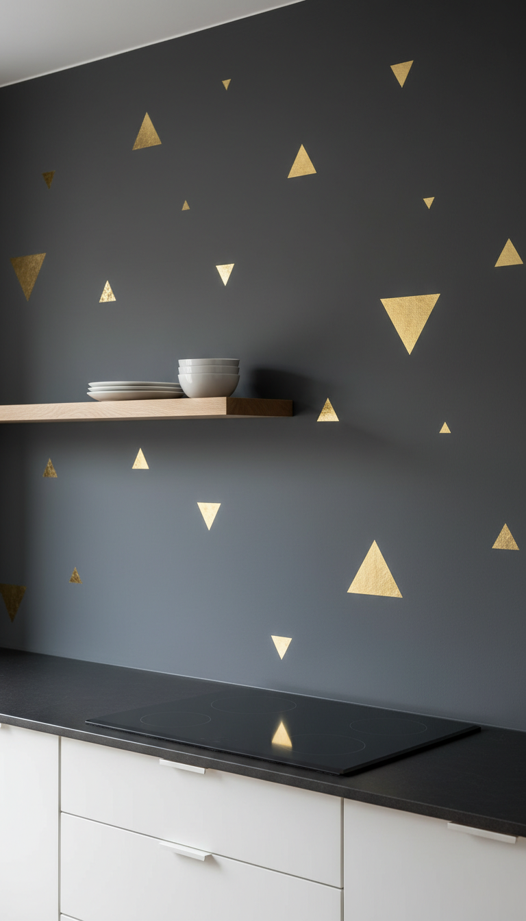 4. Modern Geometric Accent Wall