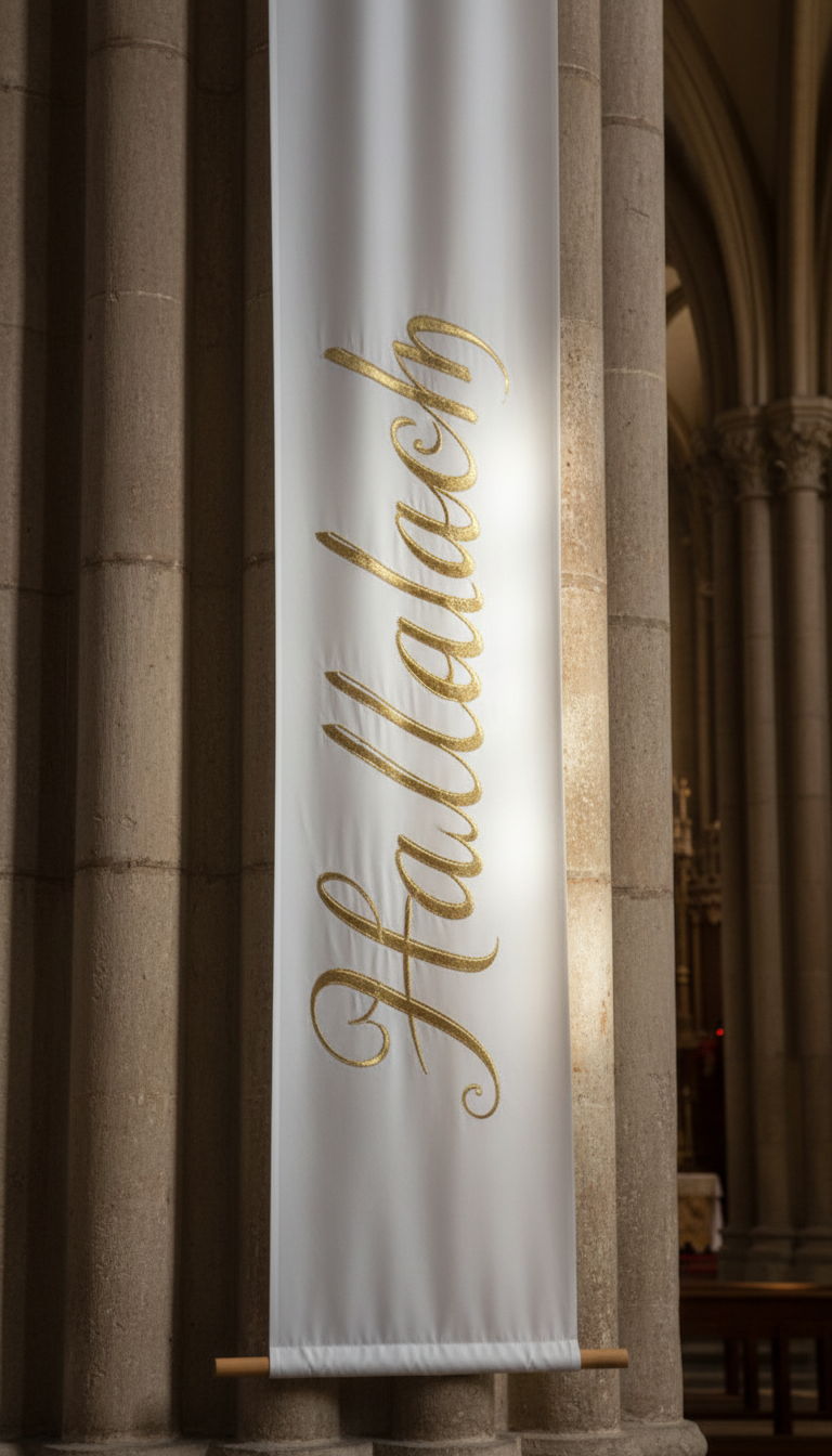 4. Proclamatory 'He is Risen' Banners