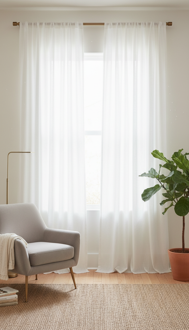 9. Hang Curtains High and Wide